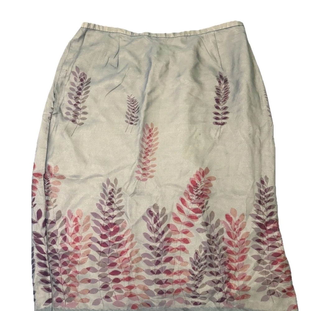 Vintage ALFANI Midi Skirt 100% Silk Size 8